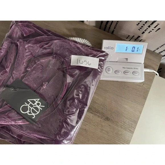 Chaser Women’s Wide Leg Velvet Pants Size Small Purple Drawstring Lounge Cozy - Picture 11 of 11